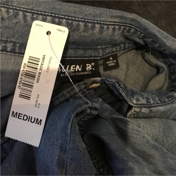 Allen B by Allen Schwartz long sleeve button down woman’s size medium NWT - Picture 6 of 16